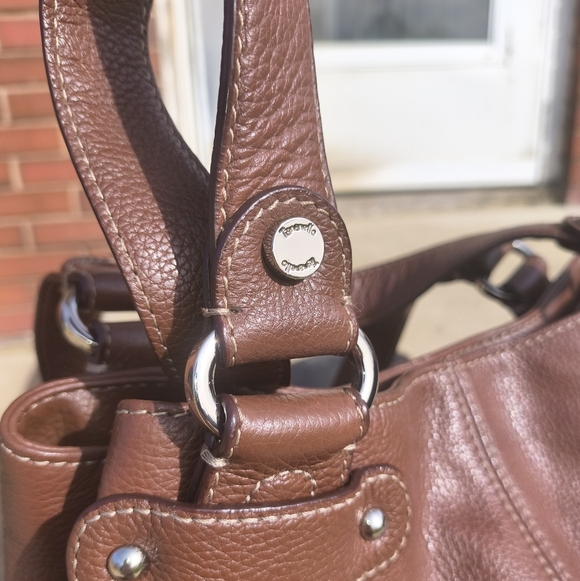 Tignanello Pebbled Leather Multi-Pocket Shoulder Bag - Picture 4 of 10